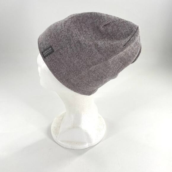 Cascade Mountain Tech Beanie Winter Hat Gray Fleece Lined Merino Wool Blend OS - Picture 5 of 10